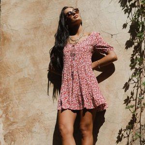 Bohme  Floral Mini Dress, Size Small